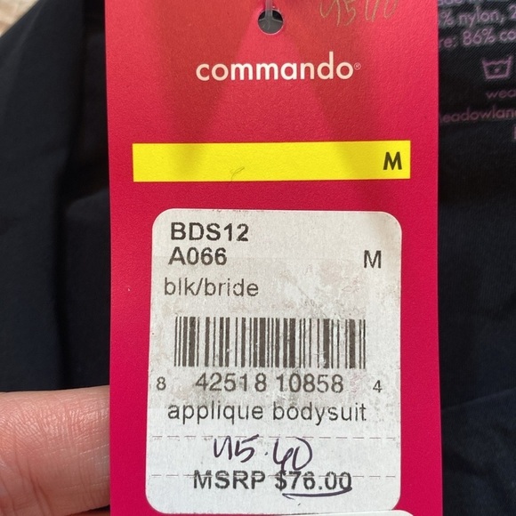 NWT Commando Bride Squad Black Gold Bodysuit - Picture 10 of 11